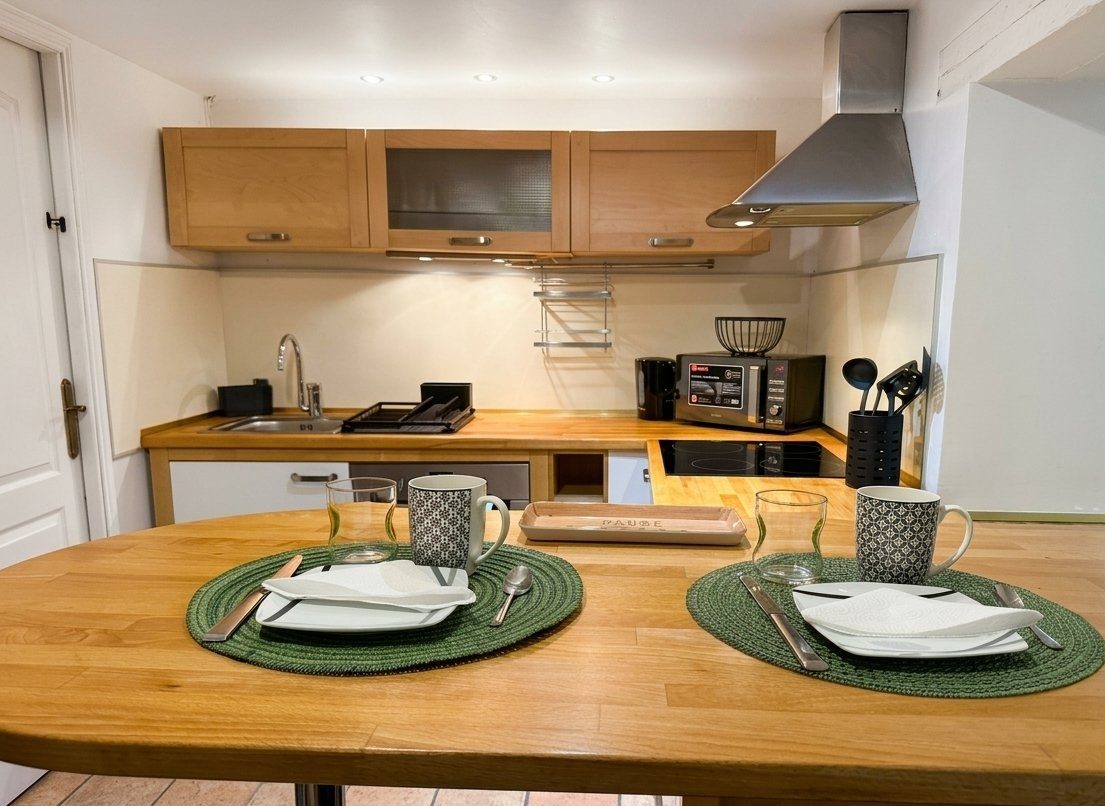 Cuisine équipée du Duplex Joséphine